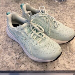 ASICS Women's Light Blue Athletic Shoes - WIDE size